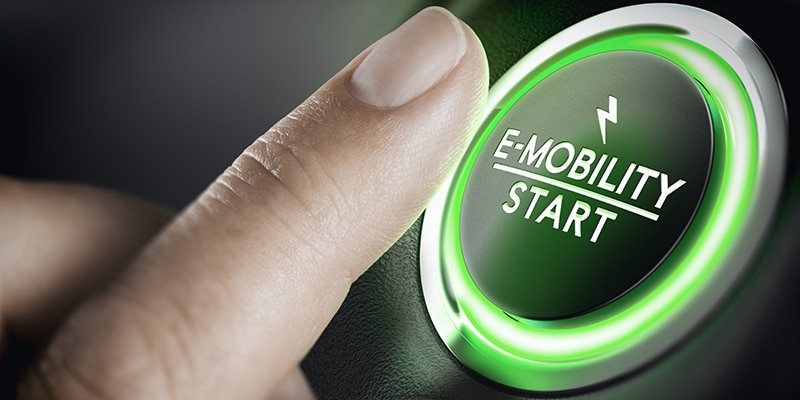 E-mobility start button