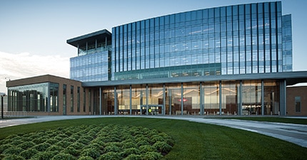 exterior of Dow's Global Headquarters