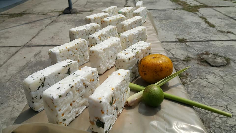 Close up soap bars